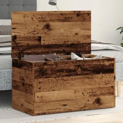 Kasten & Opbergmeubelen*vidaXL Opbergkist 84x42x46 cm bewerkt hout kleurig Oud hout