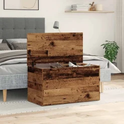 Kasten & Opbergmeubelen*vidaXL Opbergkist 84x42x46 cm bewerkt hout kleurig Oud hout