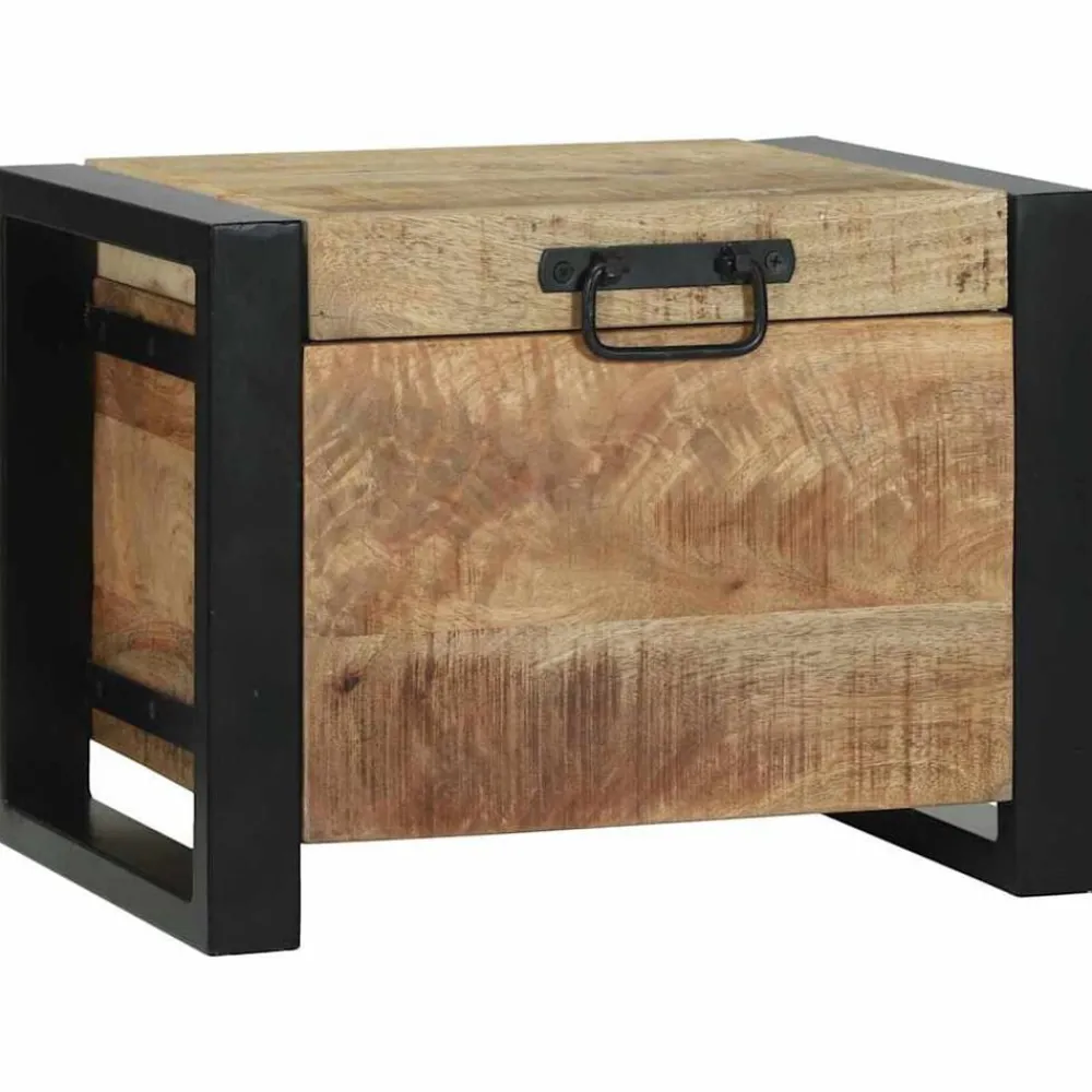 Opbergkisten met opslag Bruin 40 x 30 x 30 cm Massief mangohout>vidaXL Hot