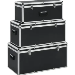Opbergkoffers 3 st aluminium>vidaXL Outlet