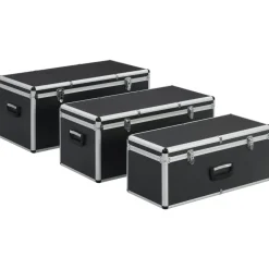 Opbergkoffers 3 st aluminium>vidaXL Outlet