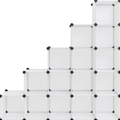 Opbergmeubel met 15 vakken polypropeen transparant><noscript><img width=