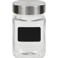 Keuken & Eetkamer*vidaXL Opbergpotten met stickers 12 st 300 ml