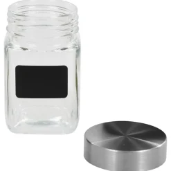 Keuken & Eetkamer*vidaXL Opbergpotten met stickers 12 st 300 ml