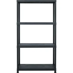 Opbergrek 100 kg 60x30x138 cm kunststof zwart>vidaXL Discount