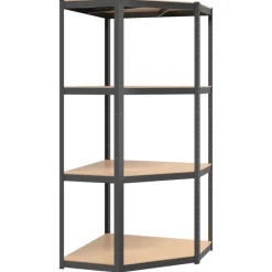 Opbergrek 4-laags staal en bewerkt hout kleurig>vidaXL Best