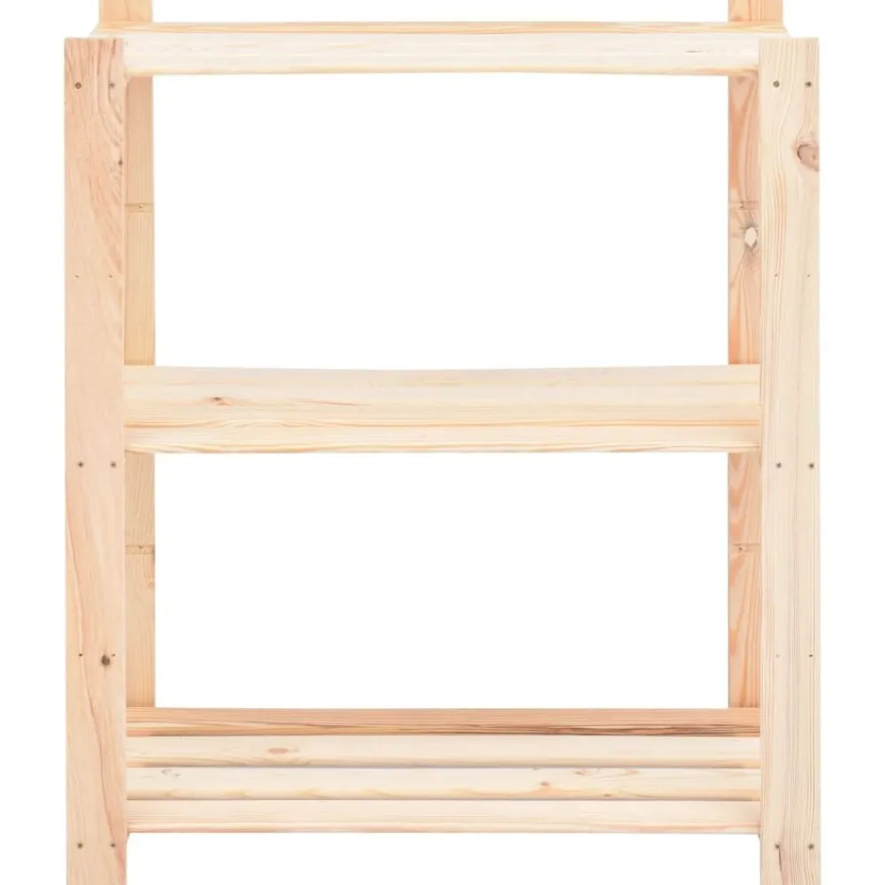 Industriële Opslag*vidaXL Opbergrek 3-laags 80x38x90 cm massief grenenhout 150 kg