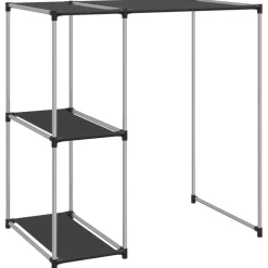 Badkameraccessoires*vidaXL Opbergrek voor boven wasmachine 87x55x90,5 cm ijzer Zwart