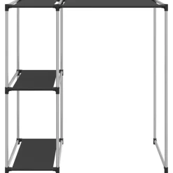 Badkameraccessoires*vidaXL Opbergrek voor boven wasmachine 87x55x90,5 cm ijzer Zwart