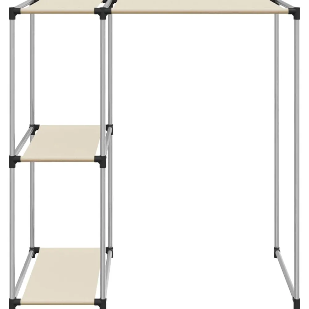 Badkameraccessoires*vidaXL Opbergrek voor boven wasmachine 87x55x90,5cm ijzer crèmekleurig Crème