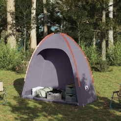 Buitensport*vidaXL Opbergtent waterdicht Grijs en oranje