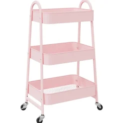 Opbergtrolley 3-laags 42x41,5x77 cm staal>vidaXL Outlet