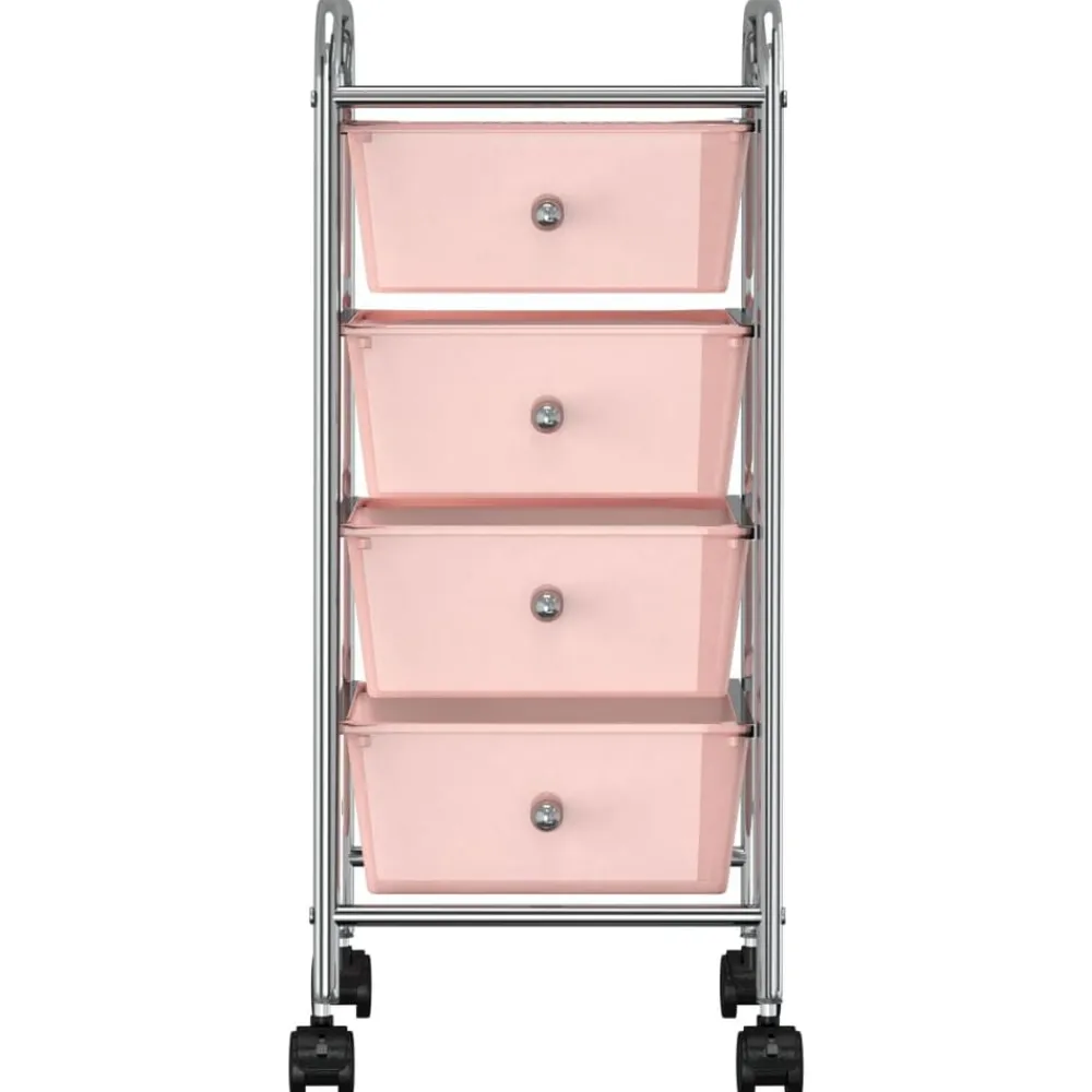 Opbergtrolley met 4 lades mobiel kunststof>vidaXL Sale