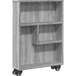 Opbergtrolley smal 48x13x68 cm bewerkt hout eiken>vidaXL Sale