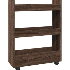 Opbergtrolley smal 3-laags bewerkt hout ig>vidaXL Sale