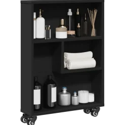 Opbergtrolley smal 48x13x68 cm bewerkt hout>vidaXL Sale