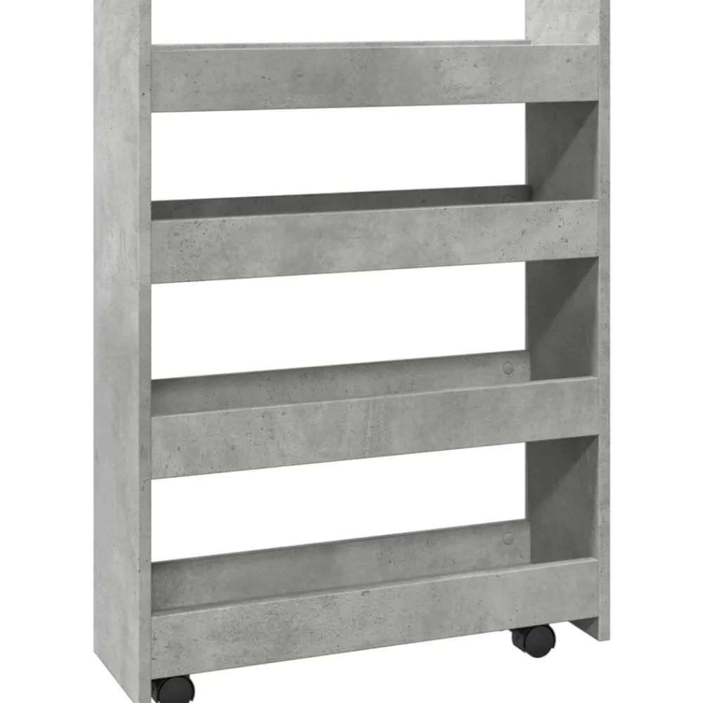 Opbergtrolley smal 4-laags bewerkt hout>vidaXL Clearance