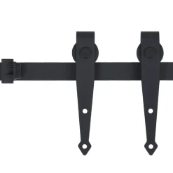 Bouwbeslag*vidaXL Ophangset voor minischuifdeur 183 cm koolstofstaal