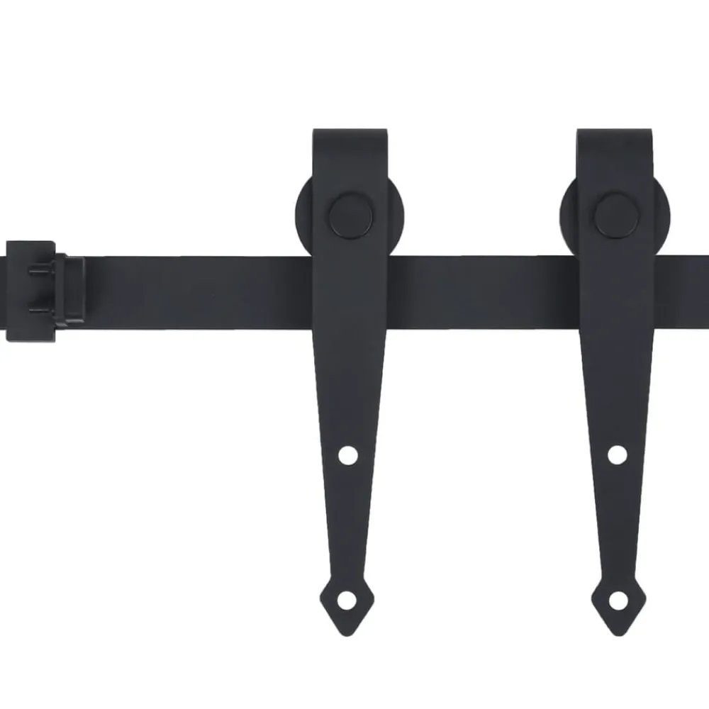Bouwbeslag*vidaXL Ophangset voor minischuifdeur 183 cm koolstofstaal