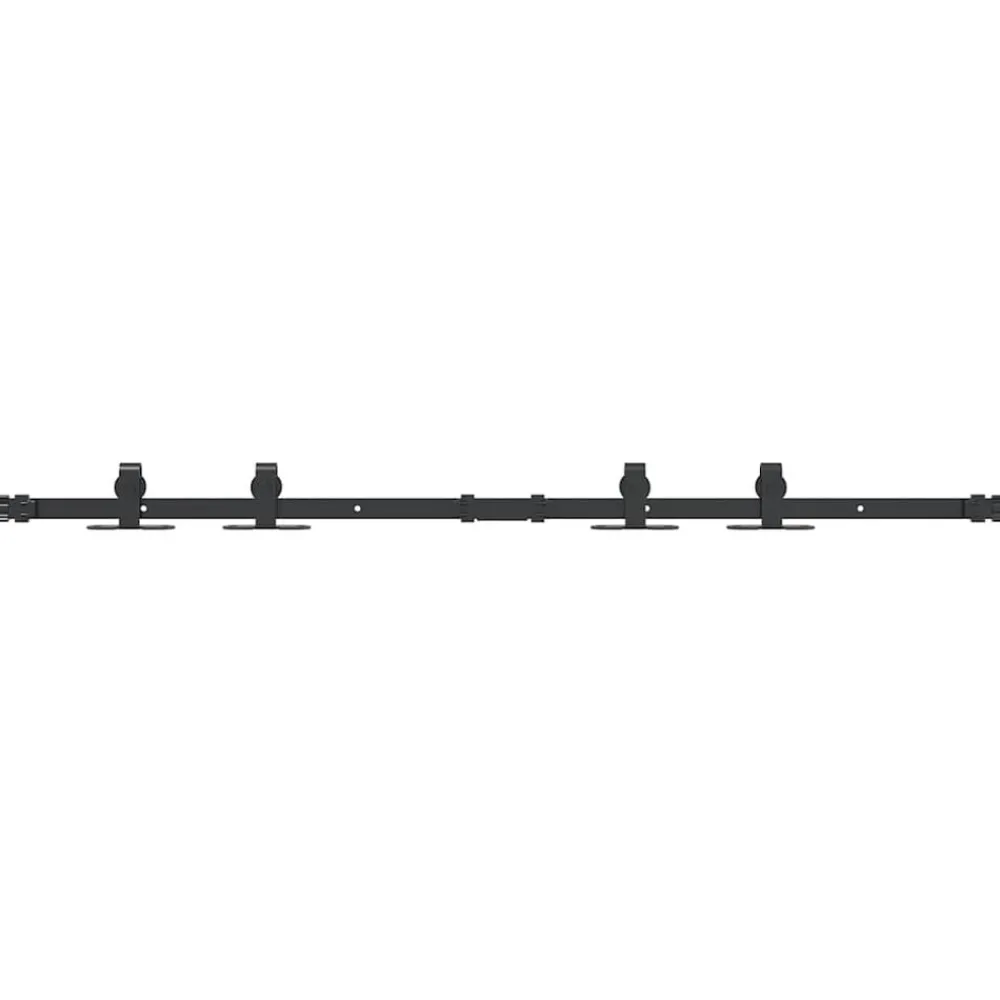 Bouwbeslag*vidaXL Ophangset voor schuifdeur 122 cm koolstofstaal