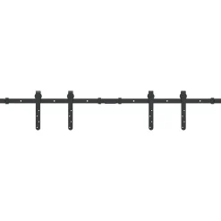 Ophangset voor schuifdeur 122 cm koolstofstaal><noscript><img width=