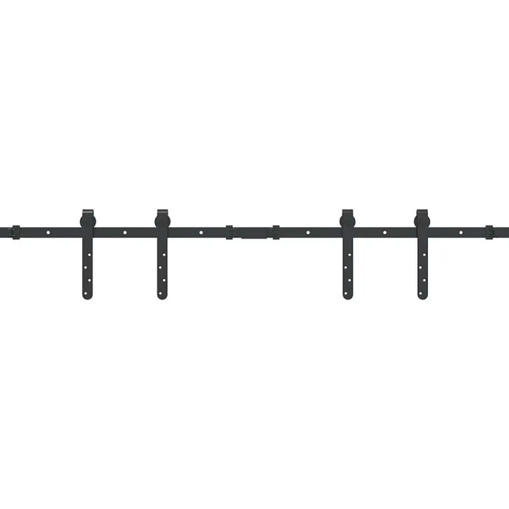 Ophangset voor schuifdeur 122 cm koolstofstaal>vidaXL Online