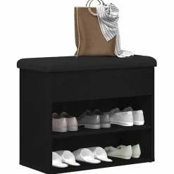 Opslagbank met plank 62 x 32 x 50 cm Bewerkt hout><noscript><img width=