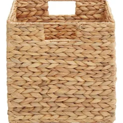 Huishoudelijke Benodigdheden*vidaXL Opslagmanden 2 pcs Naturel 28 x 28 x 28 cm Waterhyacint