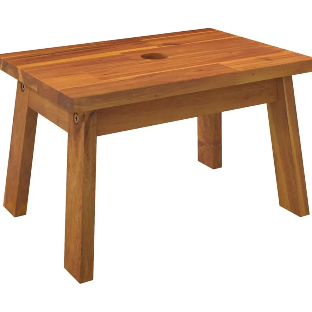 Stoelen*vidaXL Opstapkruk 38x26x22 cm massief acaciahout