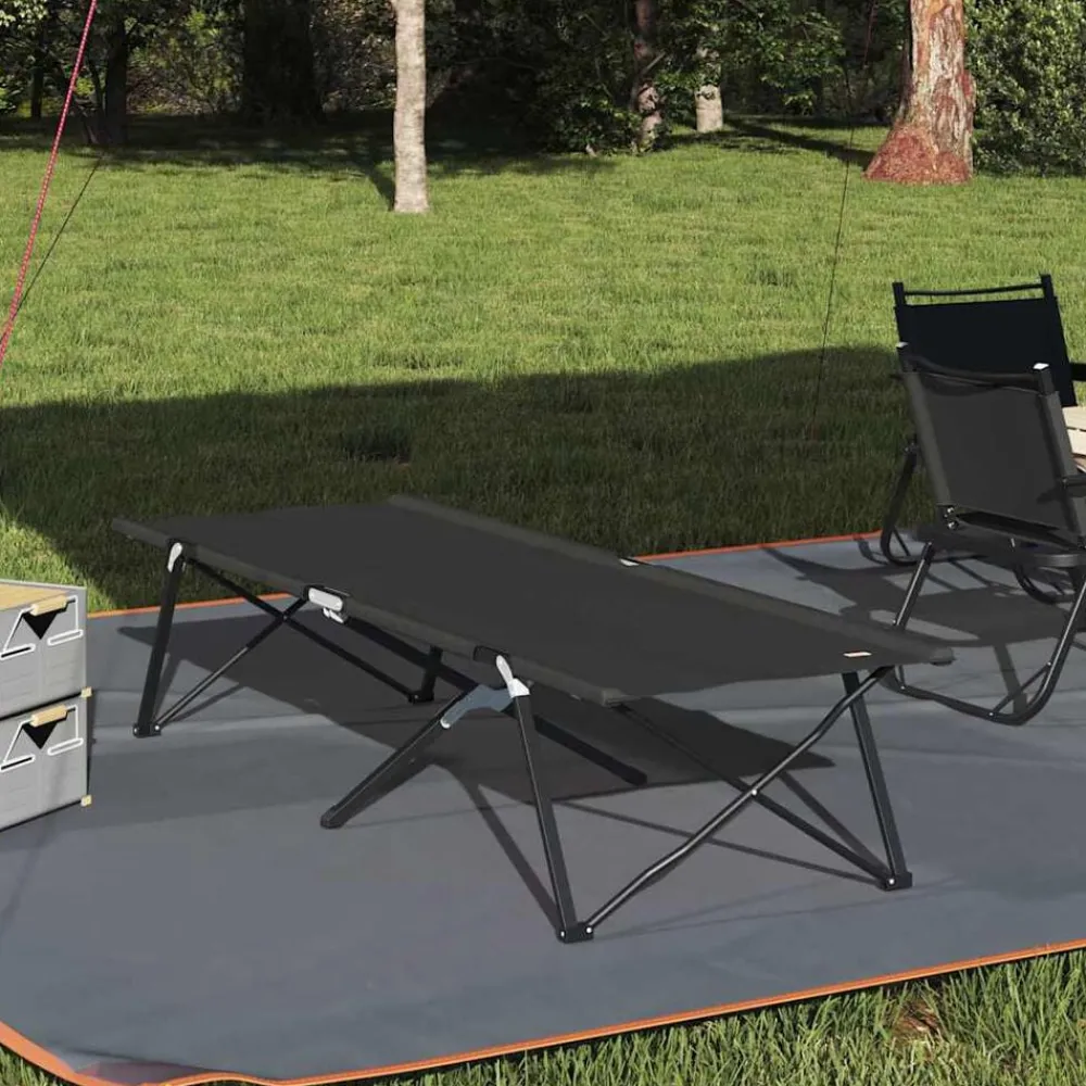 Opvouwbaar Camping Bed 206 x 76 x 74 cm Oxford en Staal>vidaXL Best