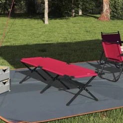 Opvouwbaar Camping Bed 193 x 69 x 45 cm Oxford stof>vidaXL Outlet