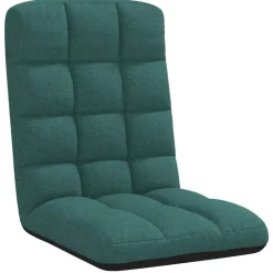 Stoelen*vidaXL Opvouwbare vloerstoel 71x51x62 cm stof Donkergroen
