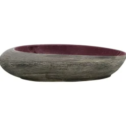 Sanitair & Loodgietersbenodigdheden*vidaXL Opzetwasbak ovaal 59x40x14 cm keramiek en grijs Paars