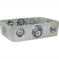 Sanitair & Loodgietersbenodigdheden*vidaXL Opzetwasbak rechthoekig 46x35,5x13 cm keramiek meerkleurig Multikleur