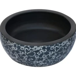 Opzetwasbak rond Φ41x14 cm keramiek zwart en blauw><noscript><img width=