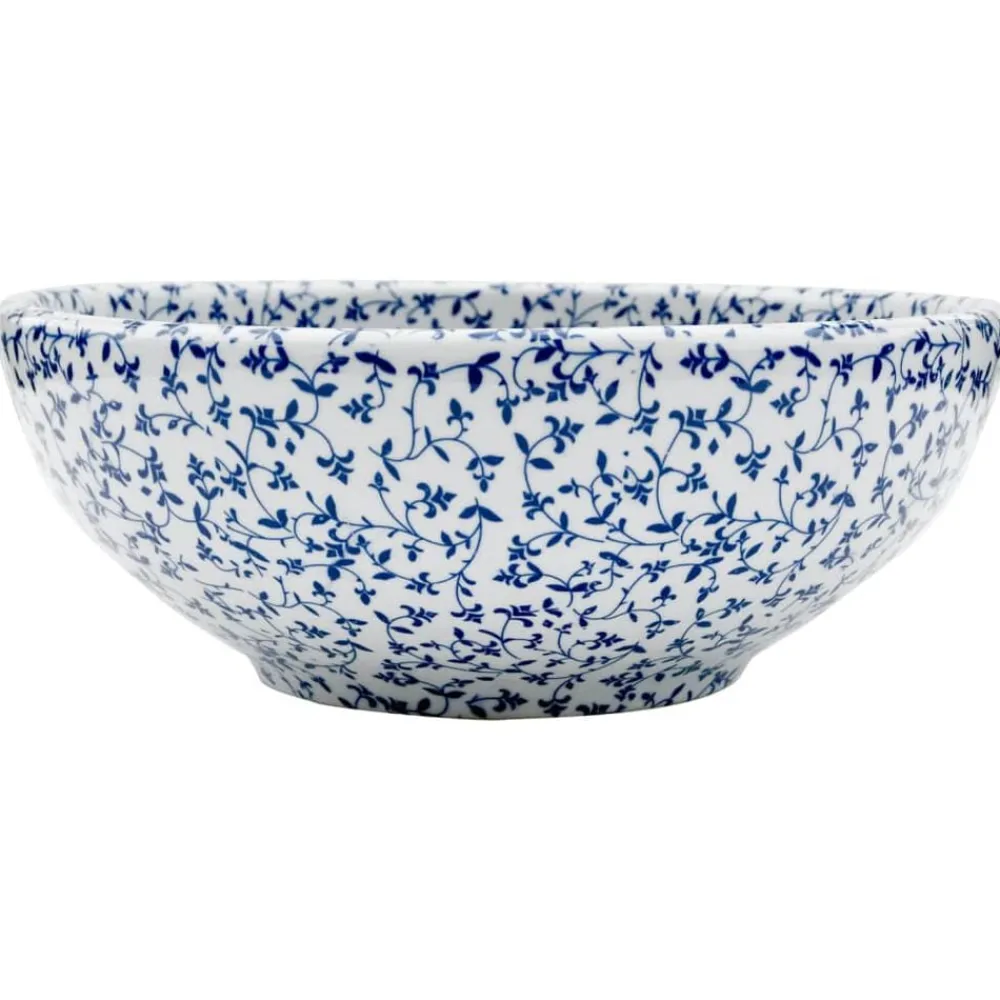 Sanitair & Loodgietersbenodigdheden*vidaXL Opzetwasbak rond Φ41x14 cm keramiek wit en Blauw
