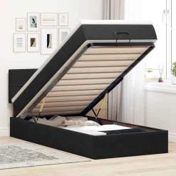 Ottoman bed met matras 80x200cm fluweel>vidaXL Sale