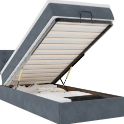 Bedden & Accessoires*vidaXL Ottoman bed met matras 80x200cm fluweel Donkergrijs