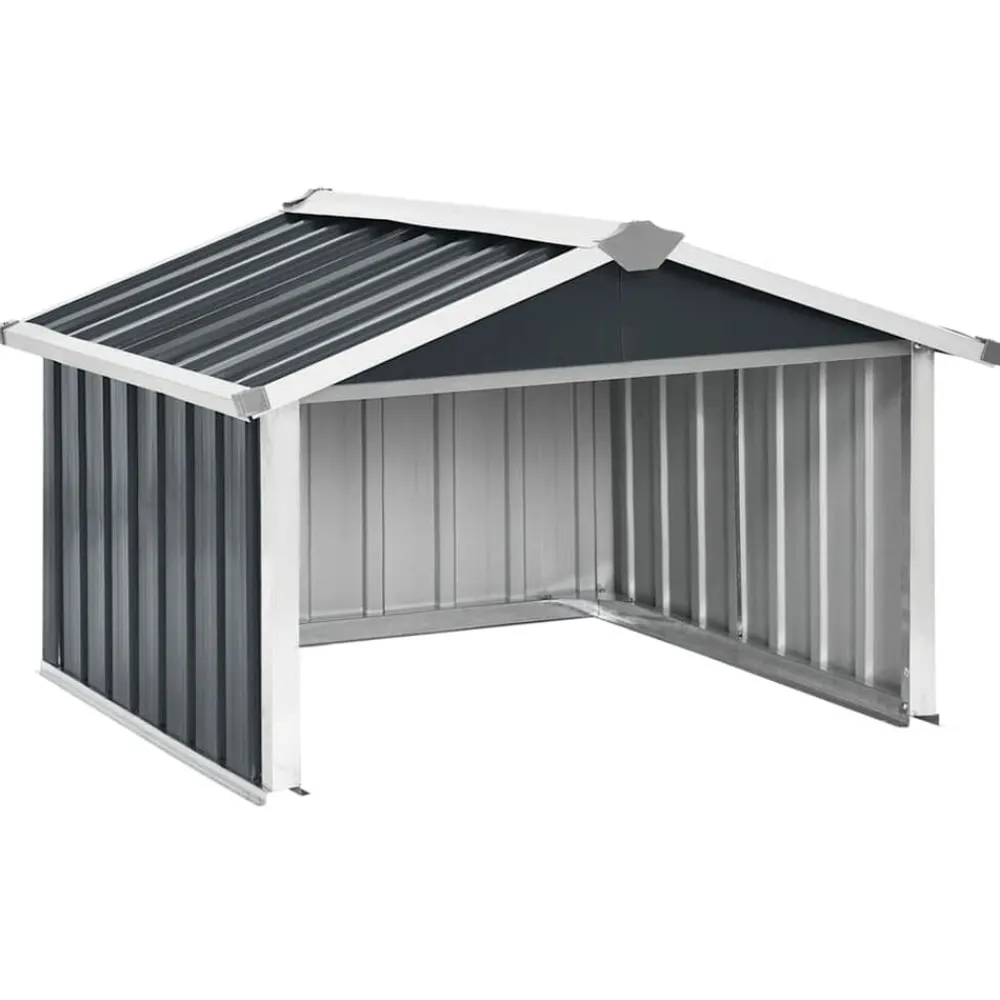 Overkapping voor robotmaaier 92x97x63 cm staal kleurig>vidaXL Outlet