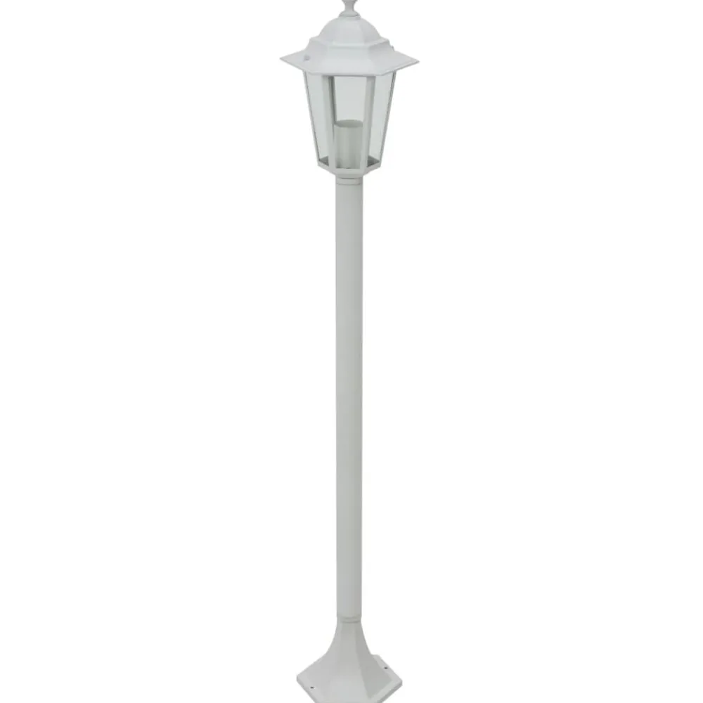 Verlichting*vidaXL Paalverlichting voor tuin E27 110 cm aluminium 6 st Wit