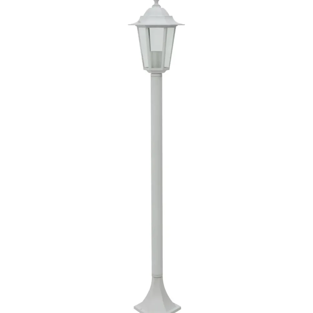 Verlichting*vidaXL Paalverlichting voor tuin E27 110 cm aluminium 6 st Wit