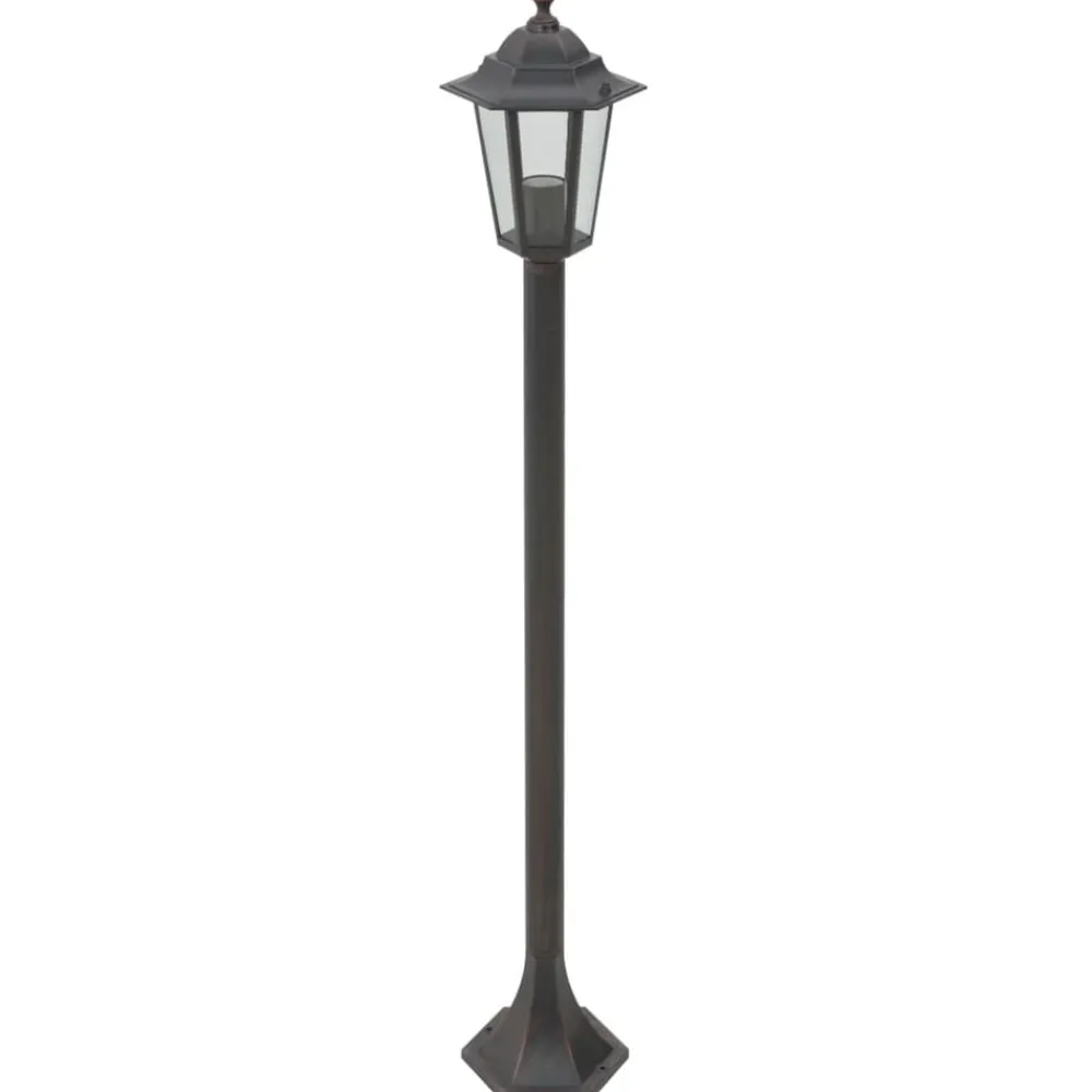 Verlichting*vidaXL Paalverlichting voor tuin E27 110 cm aluminium 6 st Brons