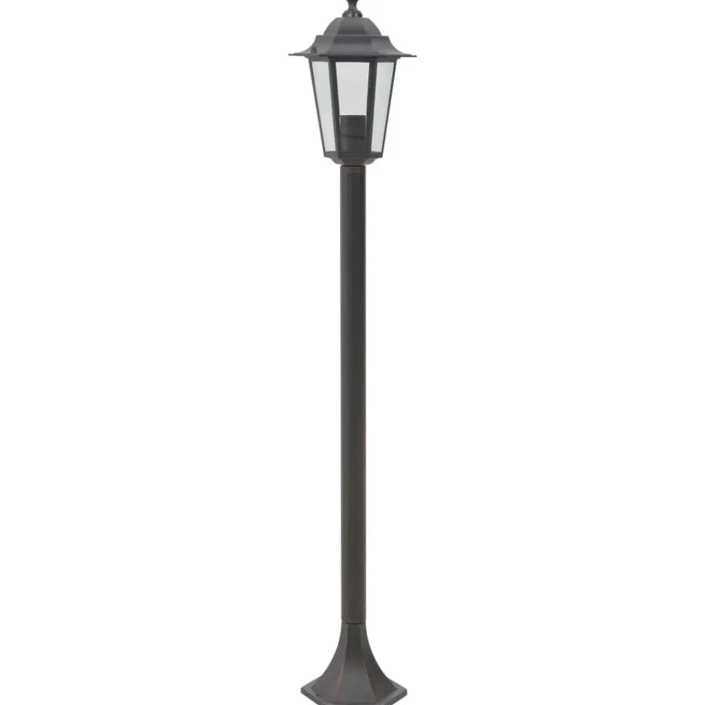 Verlichting*vidaXL Paalverlichting voor tuin E27 110 cm aluminium 6 st Brons