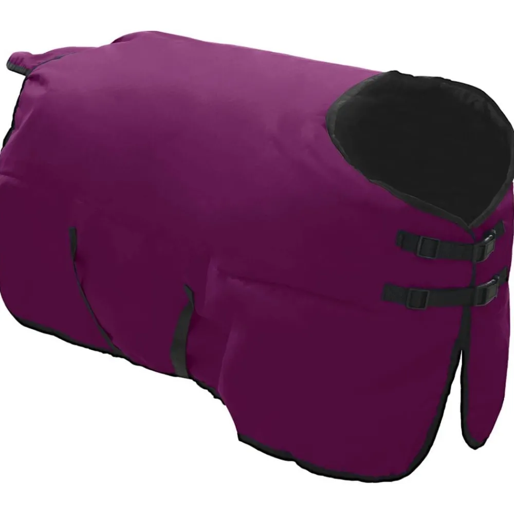 Buitensport*vidaXL Paardendeken Donkergroen en Zwart 75 cm Polyester Paars