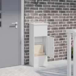 Pakket inwerp box met opslag 44,5 x 29 x 110,5 cm Staal>vidaXL Clearance