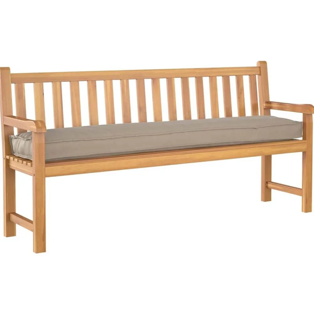 Woon- & Tuinaccessoires*vidaXL Palet Kussen 200 x 40 x 8 cm Oxford Stof Taupe