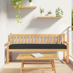 Woon- & Tuinaccessoires*vidaXL Palet Kussen 180 x 40 x 8 cm Oxford Stof Zwart