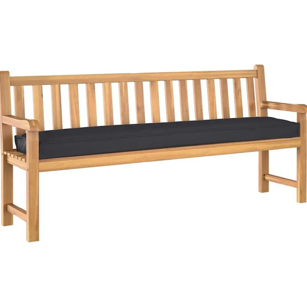 Woon- & Tuinaccessoires*vidaXL Palet Kussen 180 x 40 x 8 cm Oxford Stof Zwart