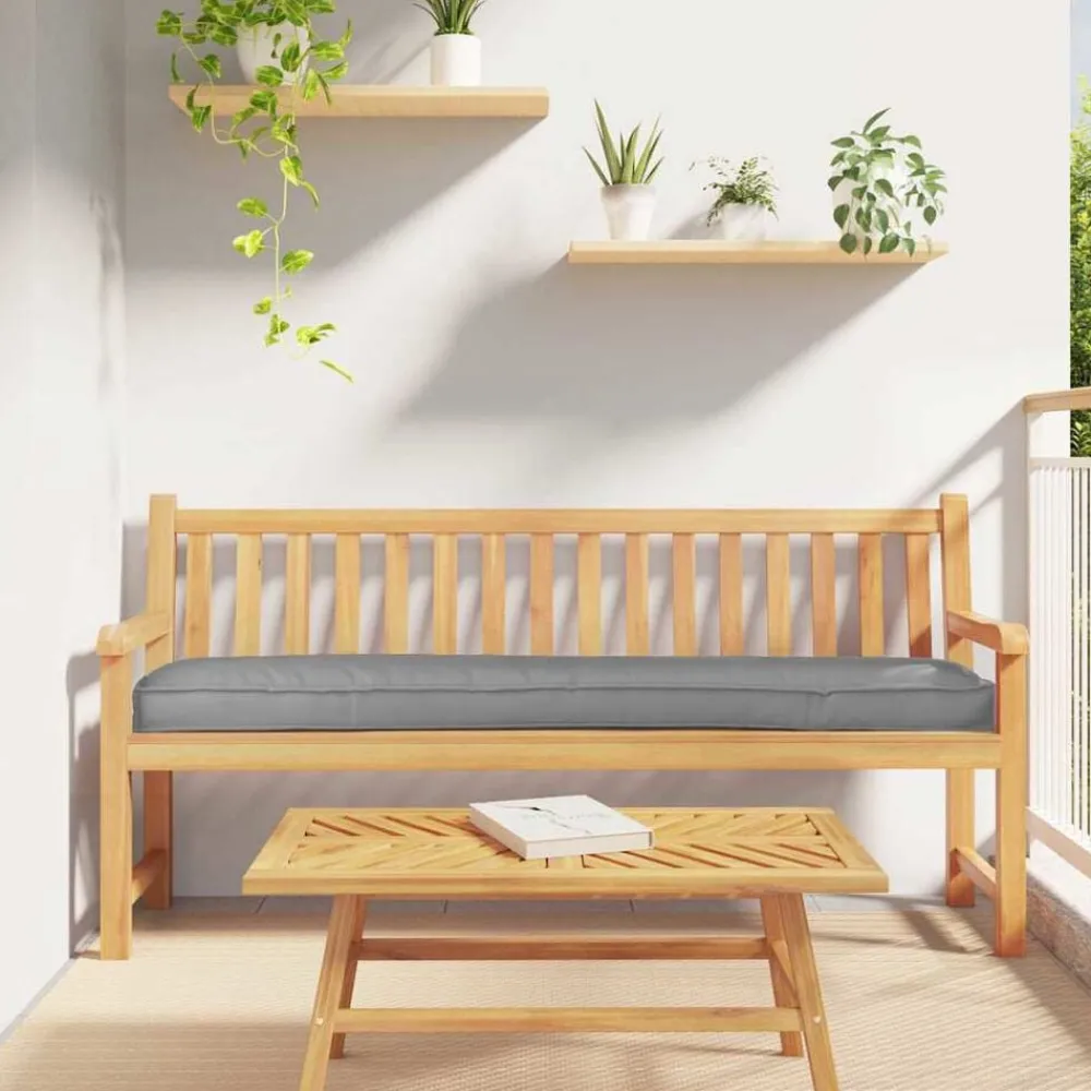 Woon- & Tuinaccessoires*vidaXL Pallet Kussen Set 2 pcs 200 x 40 x 8 cm Oxford stof Grijs