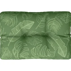 Woon- & Tuinaccessoires*vidaXL Palletkussen bladpatroon 50x40x12 cm stof Bladontwerp